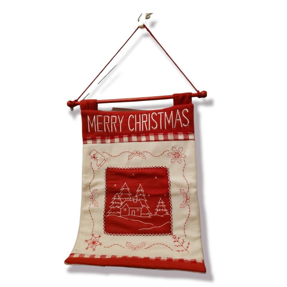 Felt Christmas Door Hanger Wall Decor Trees House